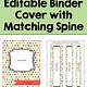 3 Ring Binder Spine Template