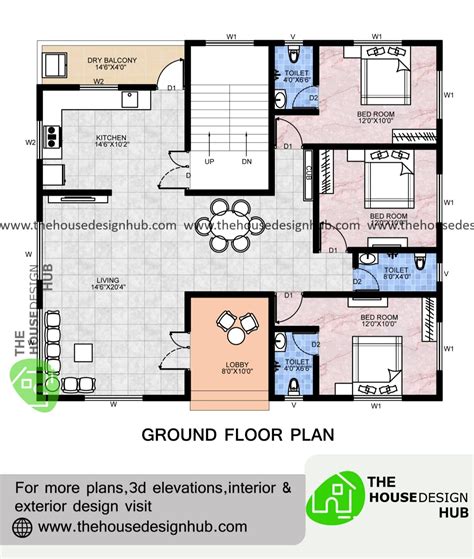 3 Bedroom / 2 Bathroom (70KMITUSCAN) KMI Houseplans