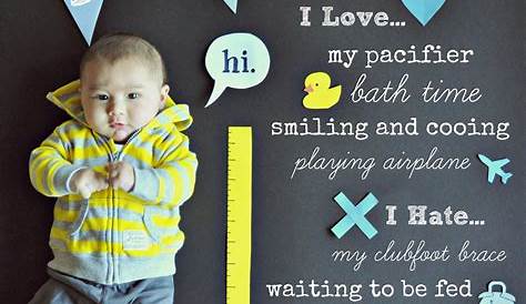 3 month baby milestone photo chalkboard announcement Birth