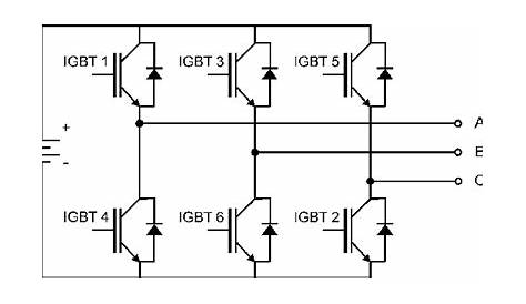 3 Phase Inverter Circuit Diagram Using Igbt Three Centre