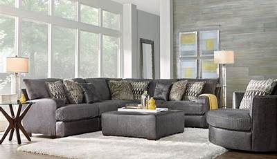 3 Piece Living Room Furniture Set Grey