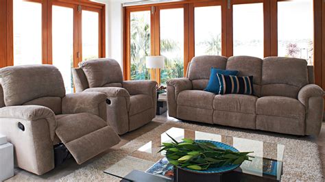 3 piece lounge suite with recliners