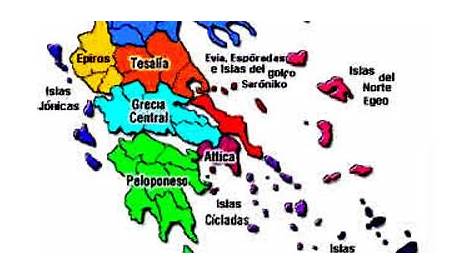 Regiones de Grecia. Guía turística de Grecia.