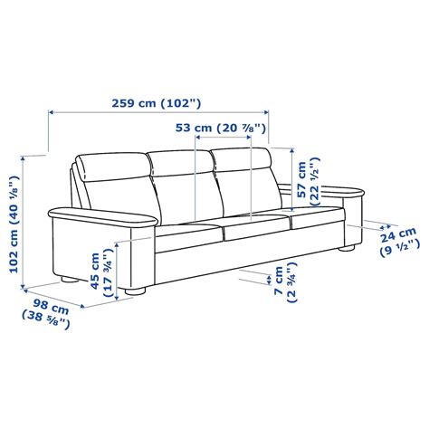 Famous 3 Seater Sofa Dimensions Best References