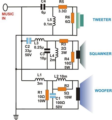 3 Way Speaker Crossover Wiring Diagram jiveinspire