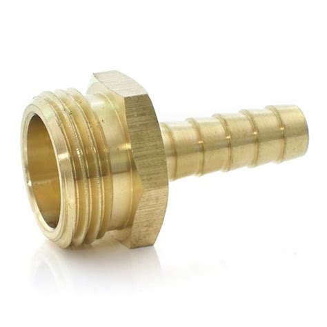 3/8 barb to 3/4 male garden hose fitting