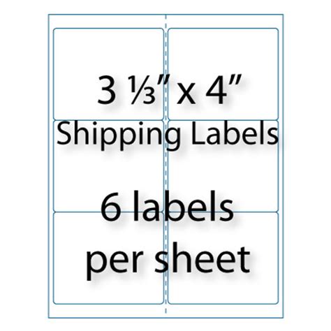 3 1/3 X 4 Label Template