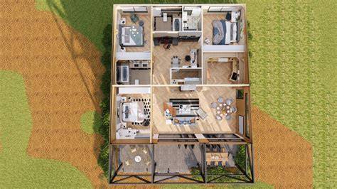 3 Bedroom Shipping Container Home Design