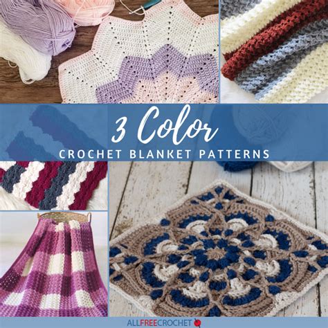 3 Color Crochet Blanket
