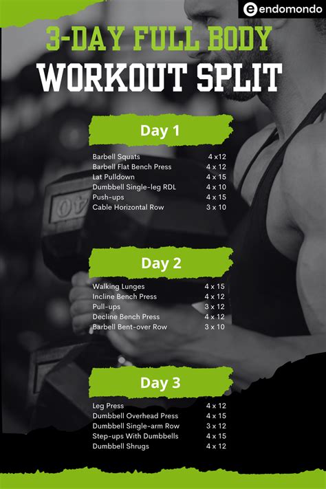 3 Day Workout Routine For Female
