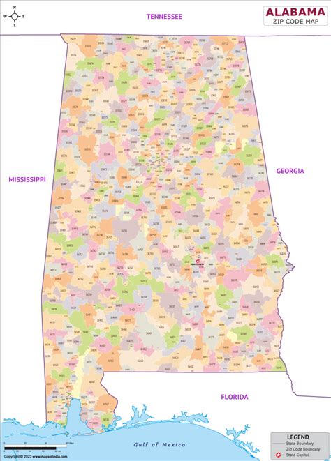 3 Digit Zip Code Map Of Alabama