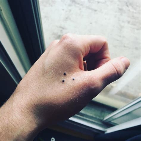 3 Dot Hand Tattoo