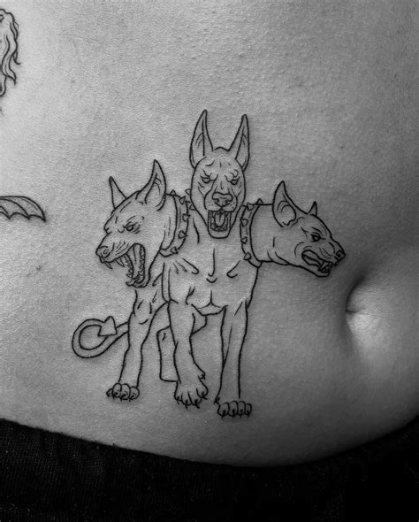 3 Headed Dog Tattoo