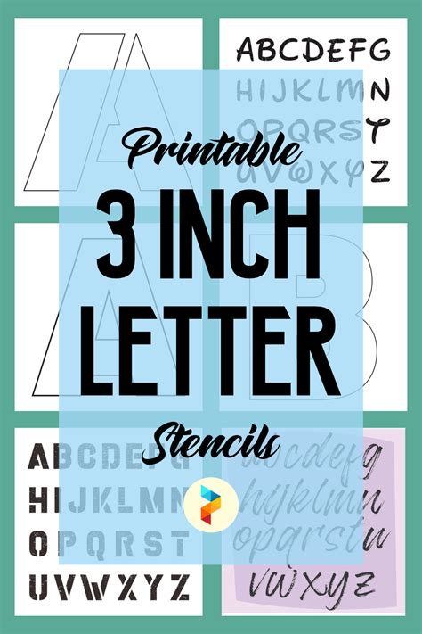 Printable 3 Inch Letter Stencils AZ Letter stencils, Letter stencils