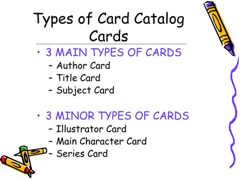3 Kinds Of Card Catalog And Their Examples