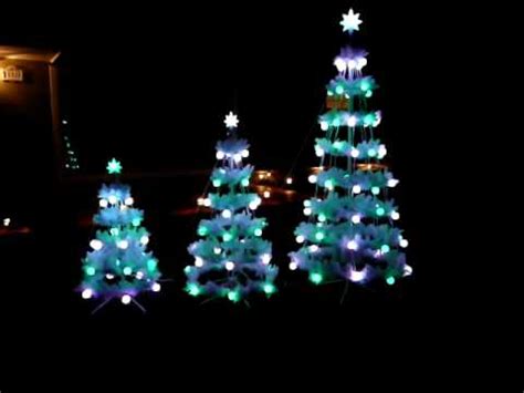 3 Outdoor Musical Christmas Trees