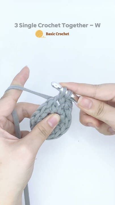 3 Single Crochet Together