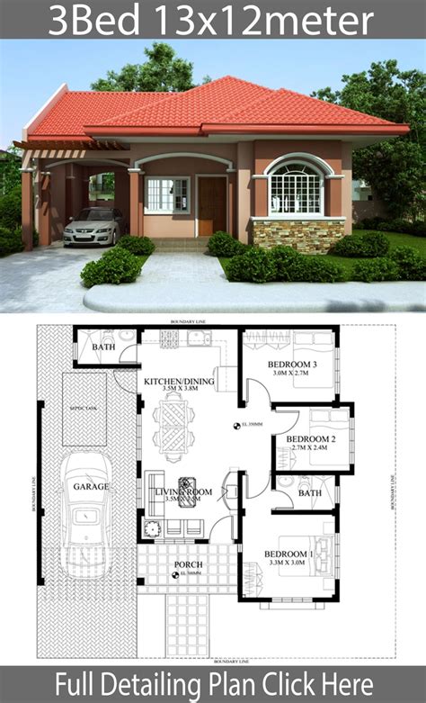 25 More 3 Bedroom 3D Floor Plans Architecture & Design