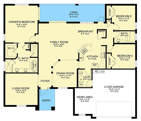3 Bedroom Split Floor Plan
