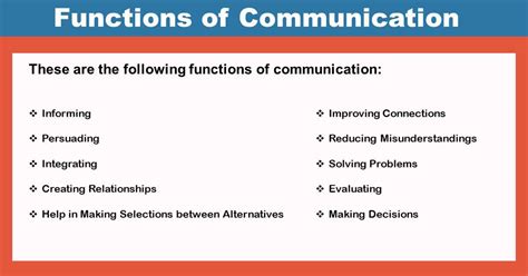 3 function of communication