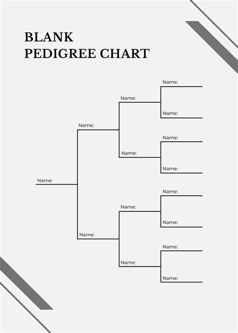3 Gen Pedigree Printable Template