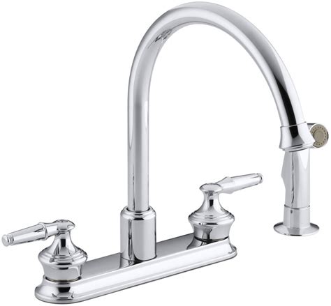 Delta 21996LFOB Windemere 2Handle Kitchen Faucet with Matching Side