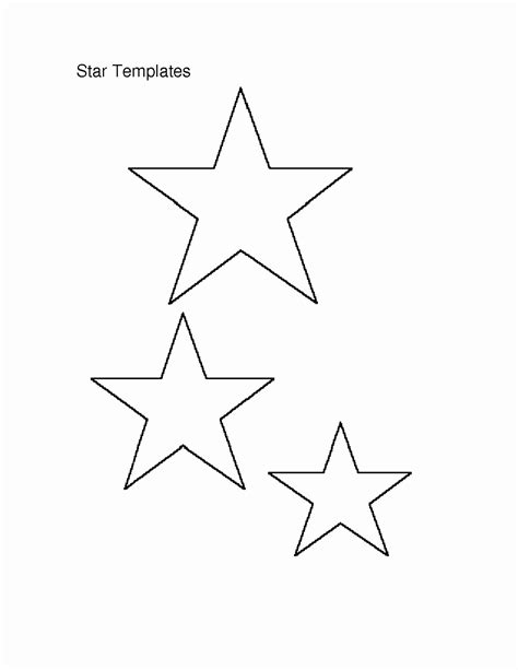 3 In Star Template Printable