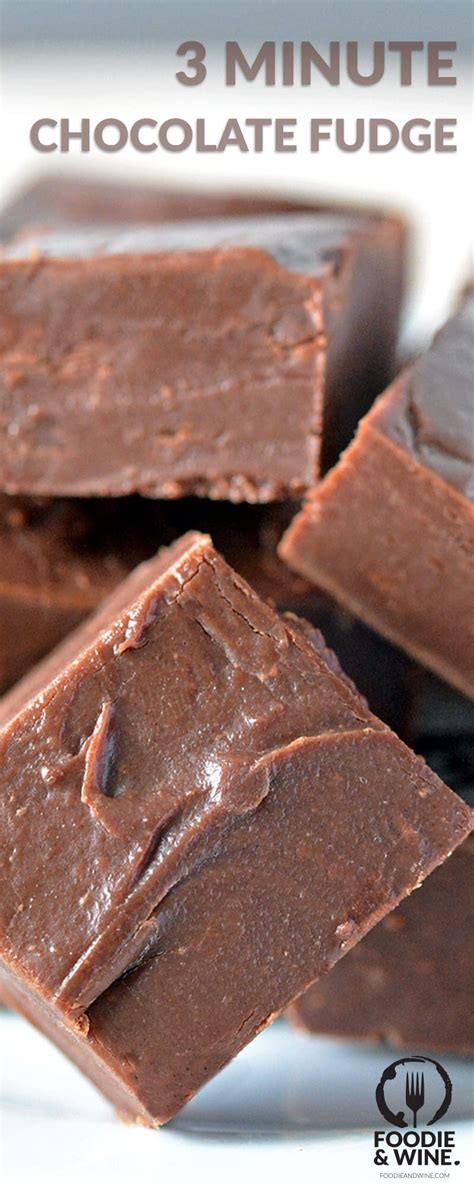 3 ingredient chocolate fudge recipe