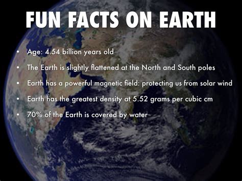 3 interesting facts about earth