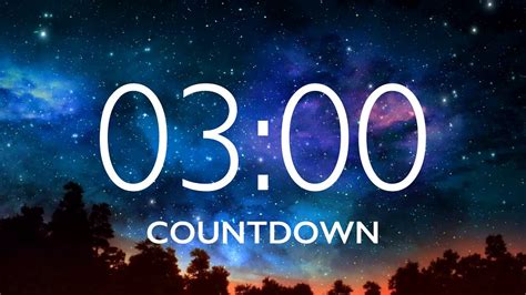 3 minute timer with calm music and alarm