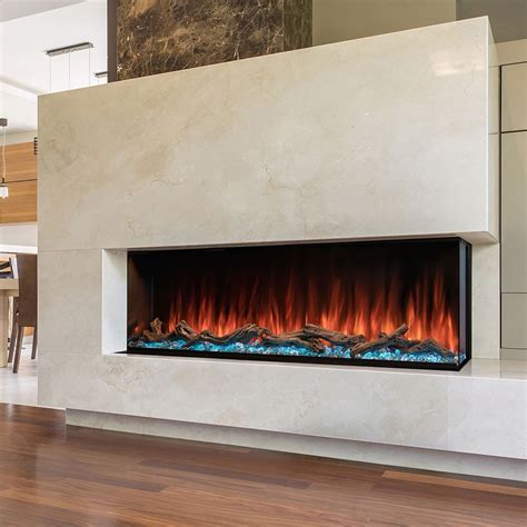 SimpliFire Scion Trinity 55Inch ThreeSided Linear Electric Fireplace