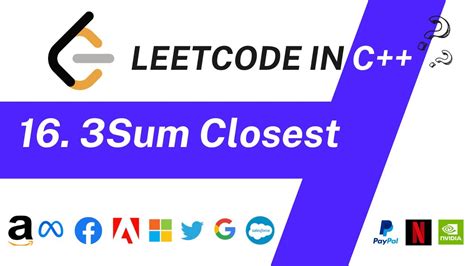 3 sum closest leetcode solution