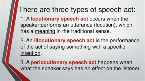 3 types of speech act with examples