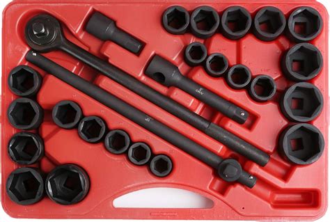 TEKTON 3/4 Inch Drive 6Point Impact Socket Set, 8Piece (21/16 21/2 in.) 4893 Walmart