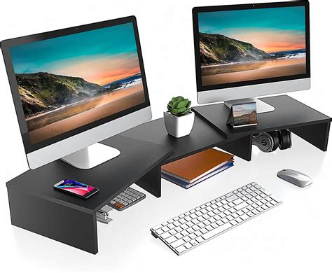 Kensington Monitor Stand Extra Wide, Smartfit Desktop Stand Riser 3 Height
