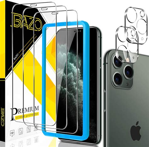 3. BAZO Screen Protector + Camera Lens Protector