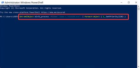 3. Change Process Priority Using PowerShell