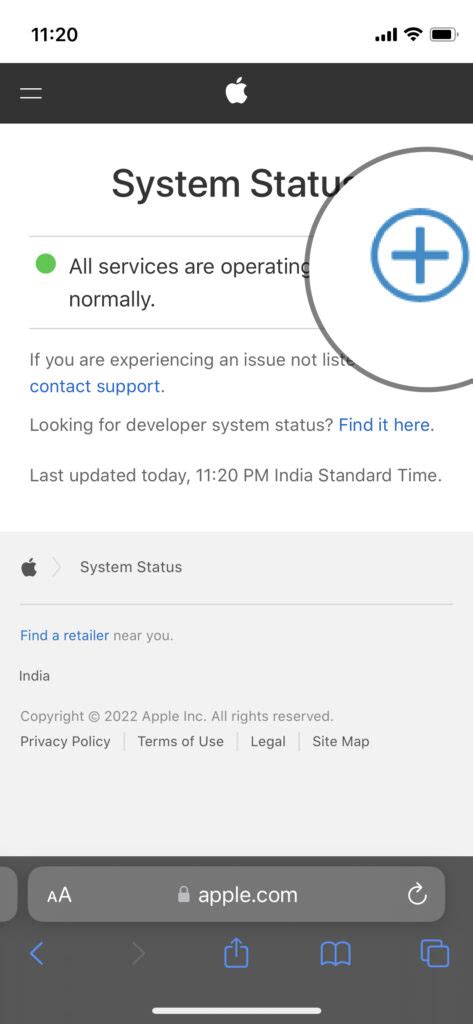 3. Check Apple’s server status