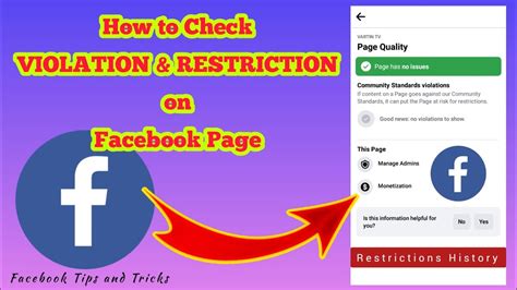 3. Check Restrictions for Facebook
