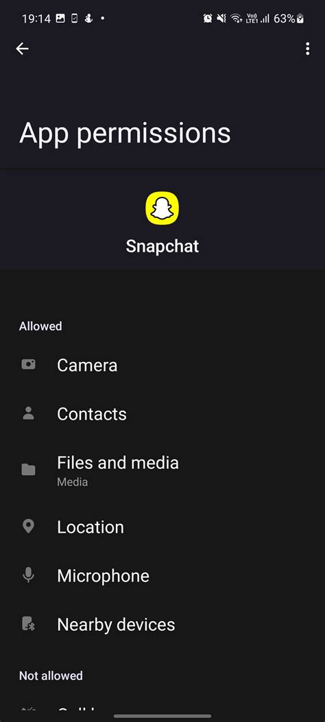 3. Check Snapchat’s Permissions