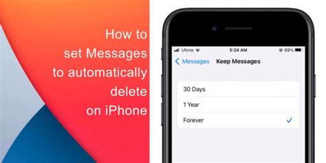 3. Delete Messages automatically on iPhone