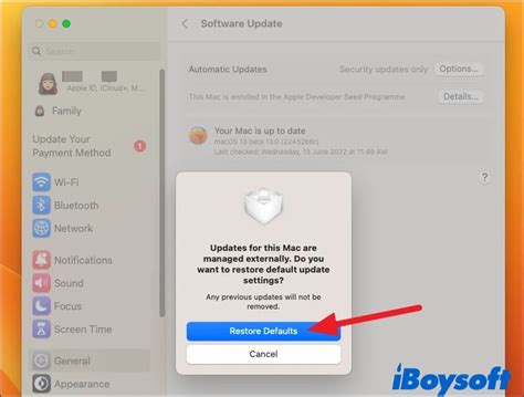 3. Delete macOS Beta User Profile