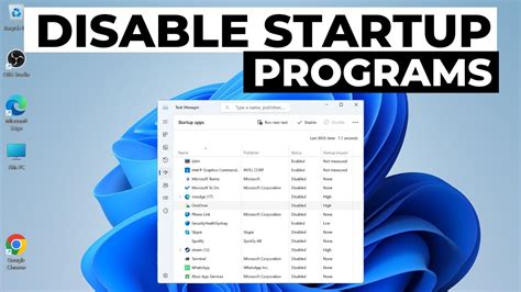 Disable Startup Programs