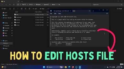 3. Edit the hosts File