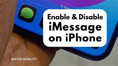 3. Enable and disable iMessage
