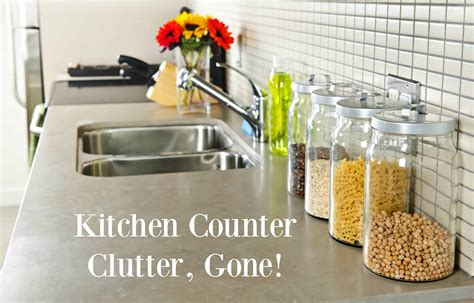 3. Keep counters as clean and clear as possible