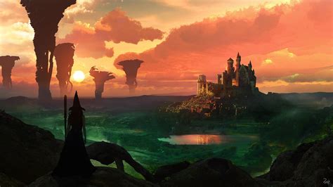 3. Magical sunset wallpaper