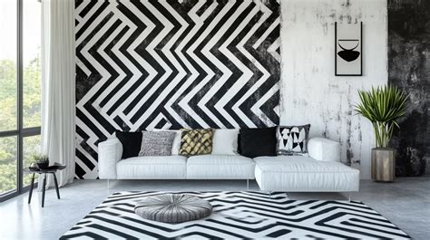 3. Mix pattern with paint to prevent overwhelming a space