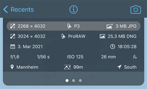 3. ProCamera. – For RAW image processing
