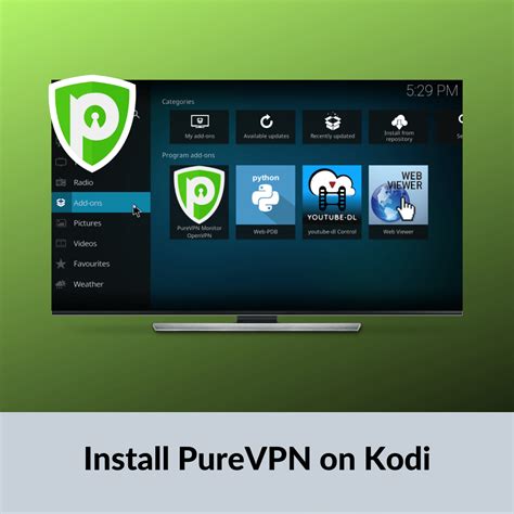 3. PureVPN for Kodi